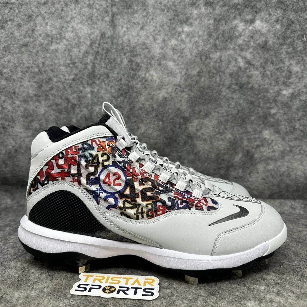 Nike Griffey 2 Baseball Cleats Mens Size 11 Jackie Robinson Day Metal HV6878-001